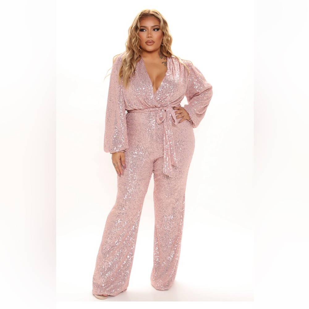 New Nova Sequin jumpsuit size 2x